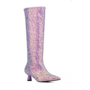 NEW Olivia Miller Women's Mars Tall Boots Light/pastel purple SZ 6